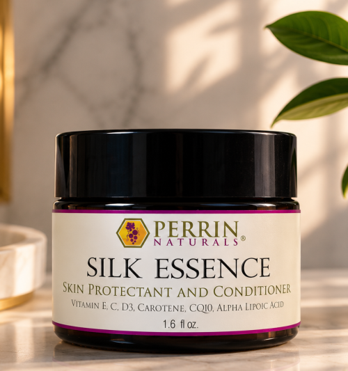 Silk Essence (Glass Container) - Glass Jar | Perrin Naturals